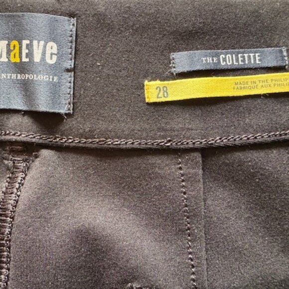 Maeve Colette Cropped Wide-Leg Ponte Pants - Picture 4 of 4